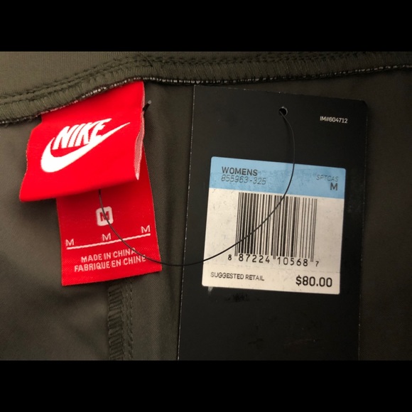 WOMENS NIKE BONDED SHIRT | OLIVE GREEN | NWT - Picture 6 of 6